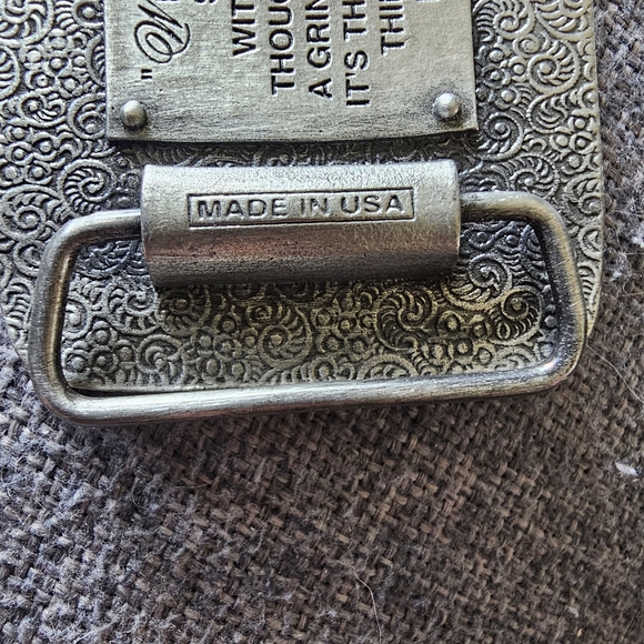 Bergamint Brass Works Alice In Wonderland Cheshire Cat Belt Buckle 2003 Y2K VNTG main image 9